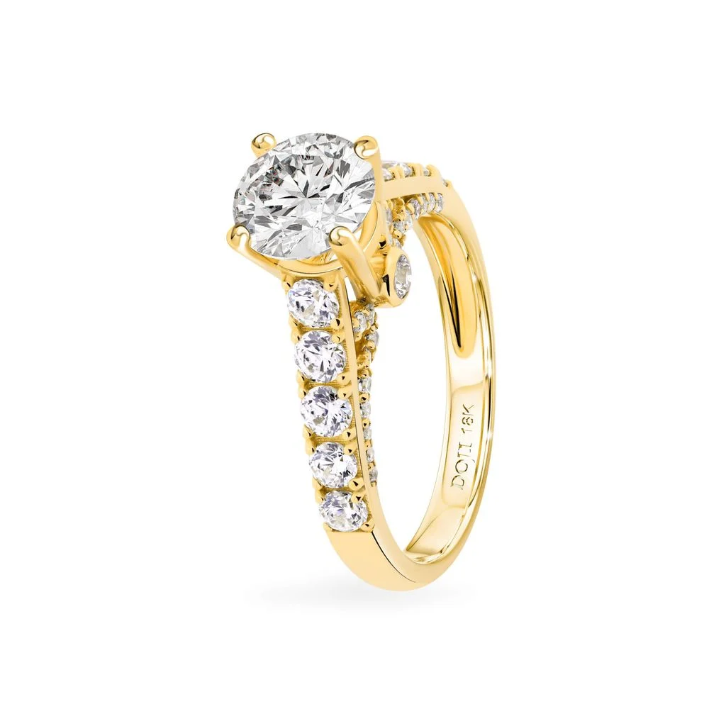 Nhẫn vàng 18K gắn đá CZ DOJI AFRM500236D1CZ1