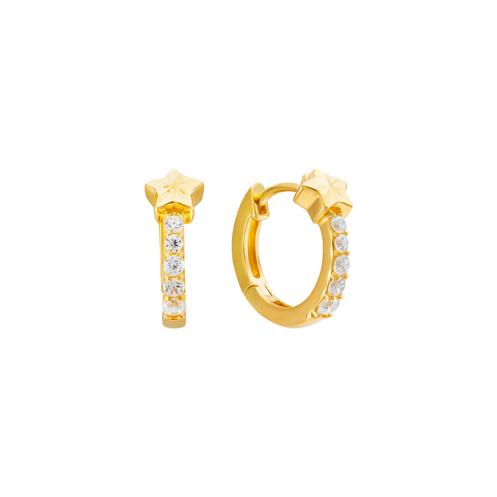 Bông tai trẻ em Vàng 14K Đính đá CZ PNJ XMXMY007518