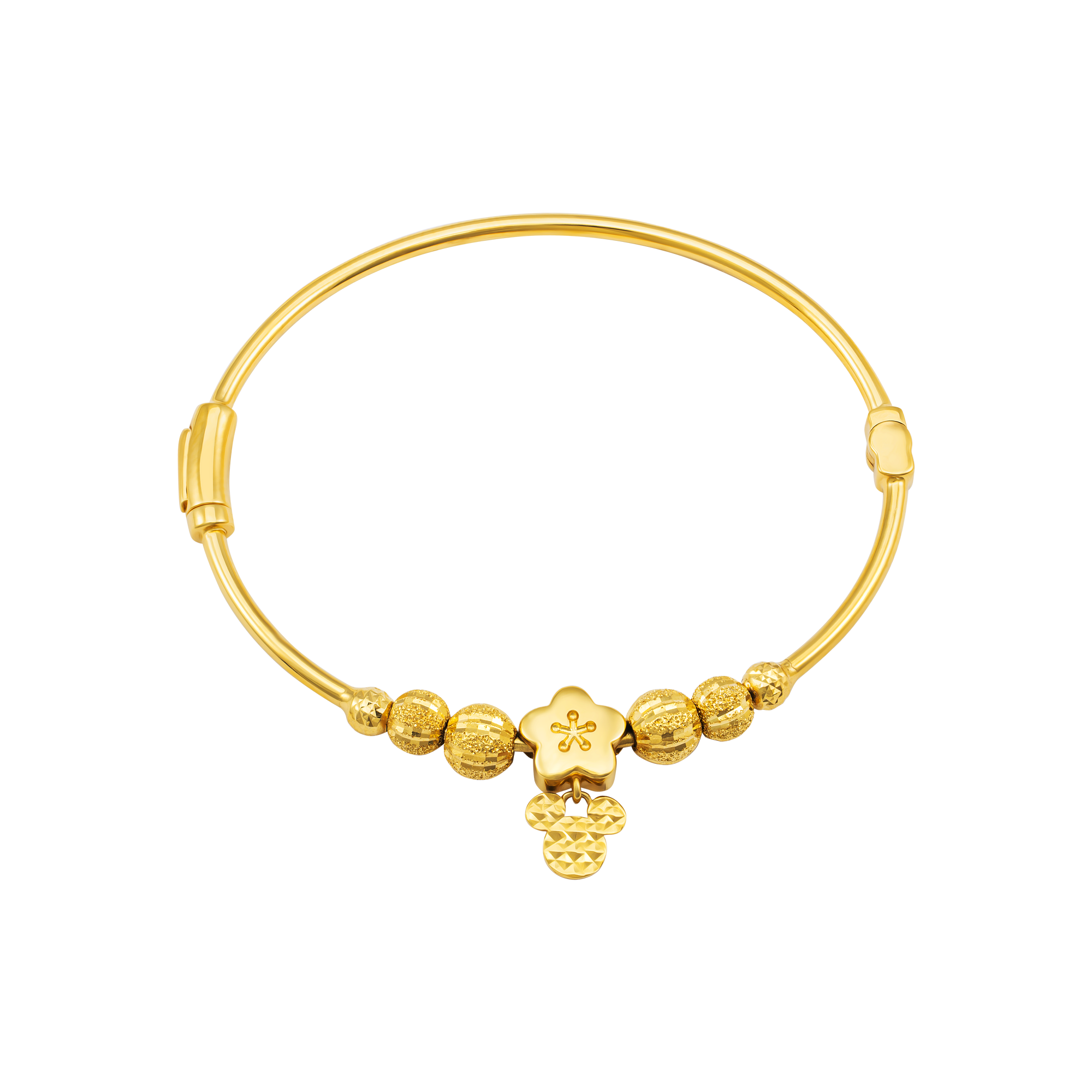 Vòng tay vàng 18K gắn đá CZ DOJI AFGM901063D1CZ1