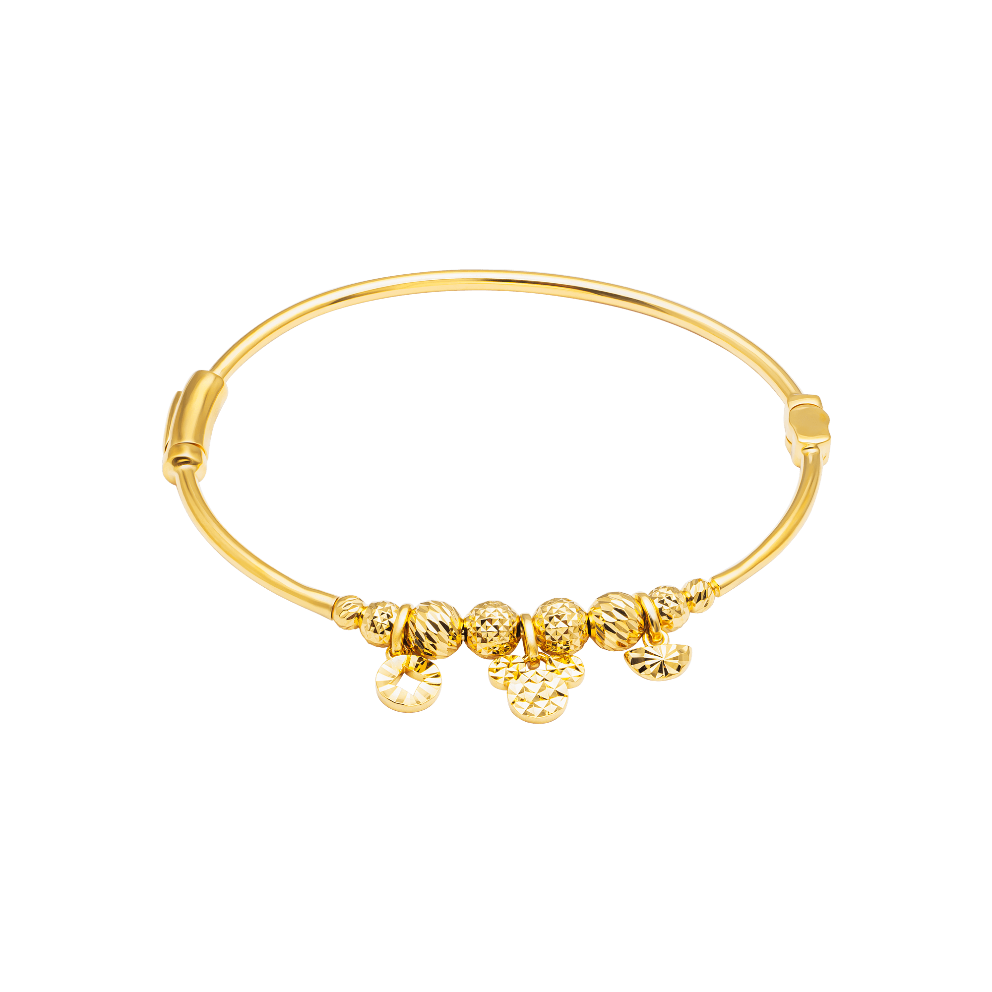 Vòng tay vàng 18K gắn đá CZ DOJI AFGM901059D1CZ1